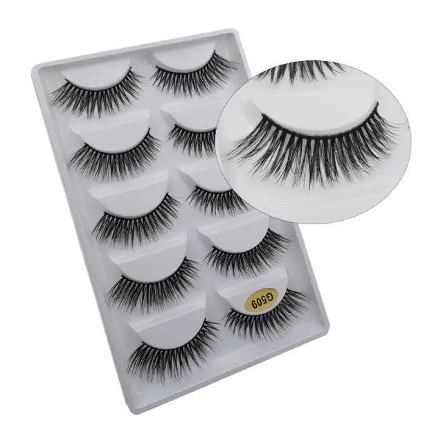5 Pairs of 3D Mink Eyelashes