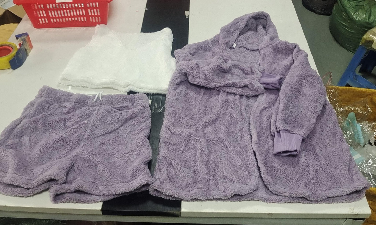 3 - Piece Women’s Pajama Set – Crop Top & Shorts | VISM Australia Family Store