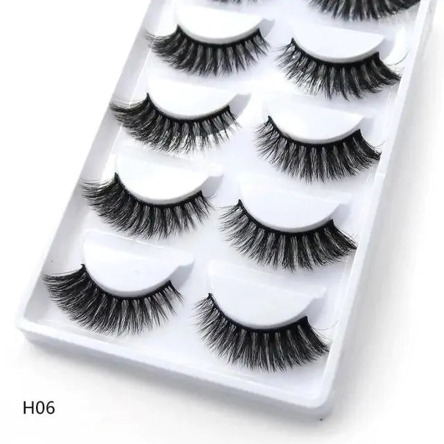 5 Pairs of 3D Mink Eyelashes