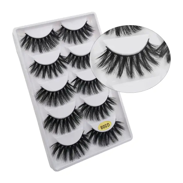 5 Pairs of 3D Mink Eyelashes