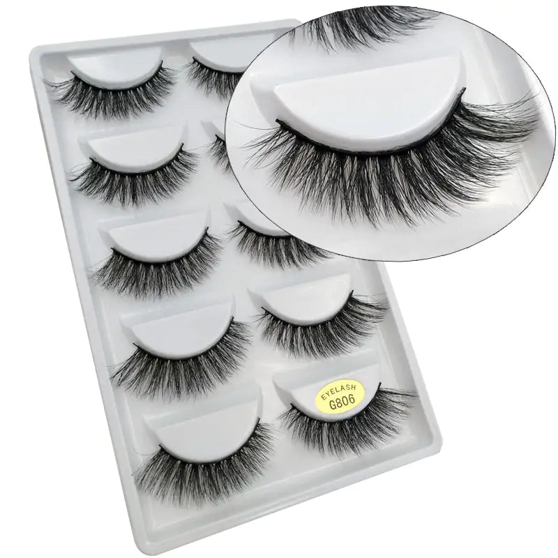 5 Pairs of 3D Mink Eyelashes