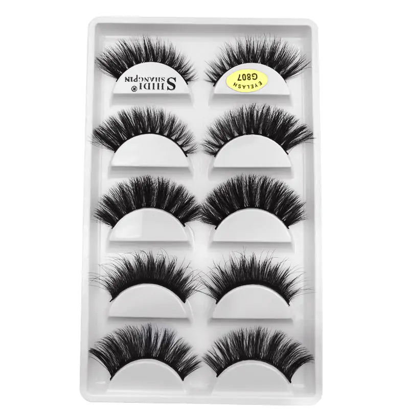 5 Pairs of 3D Mink Eyelashes