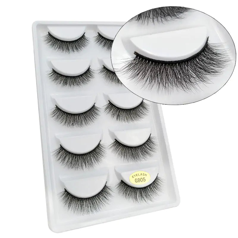 5 Pairs of 3D Mink Eyelashes