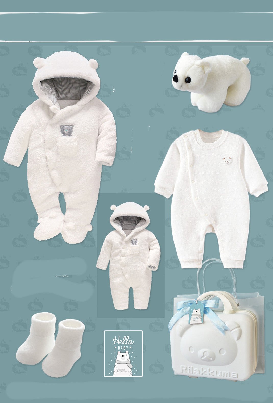 Baby Gift Box – Quilted Polar Bear Romper | VISM Australia Family Store