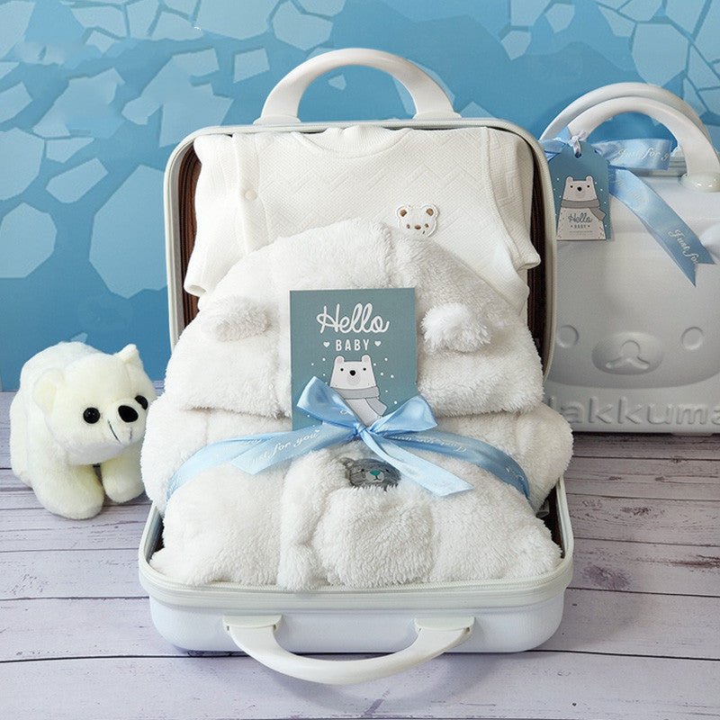 Baby Gift Box – Quilted Polar Bear Romper | VISM Australia Family Store
