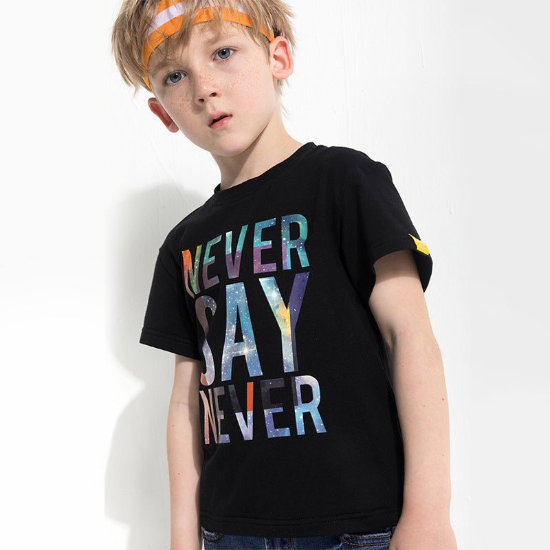 Children's letter print T-shirt | VISM Australia Family Store