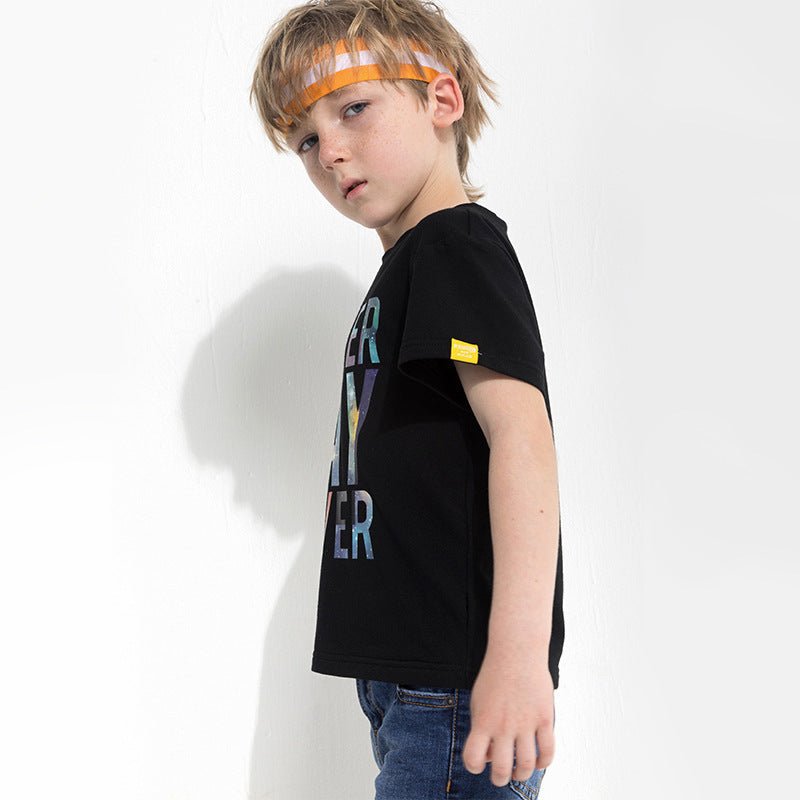 Children's letter print T-shirt | VISM Australia Family Store