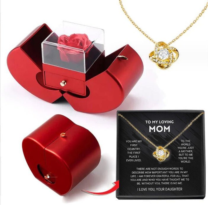Eternal Rose Jewelry Box – Necklace Gift Set | VISM Australia Family Store
