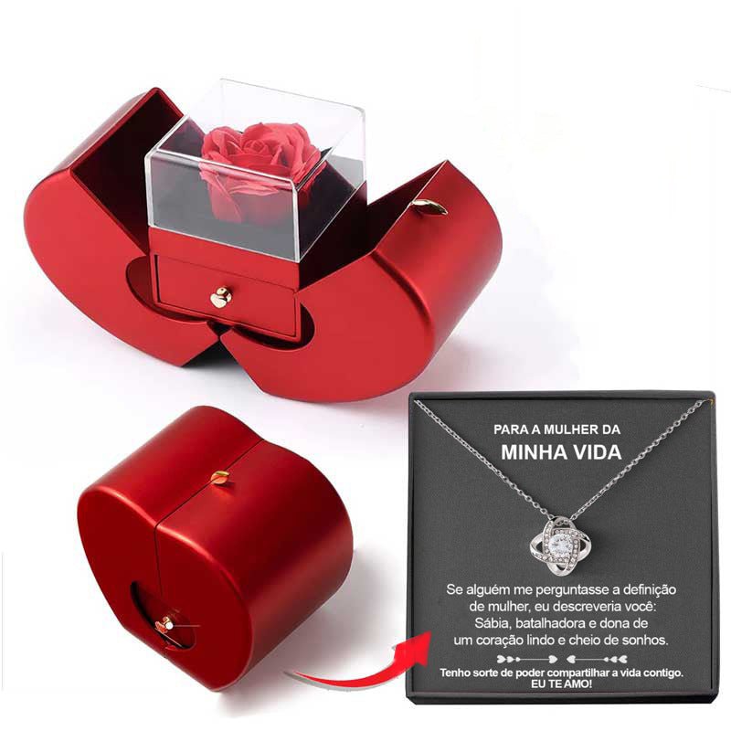 Eternal Rose Jewelry Box – Necklace Gift Set | VISM Australia Family Store