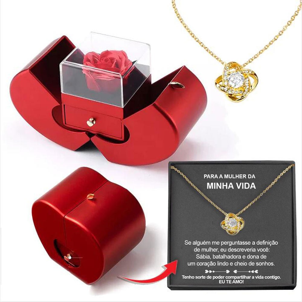 Eternal Rose Jewelry Box – Necklace Gift Set | VISM Australia Family Store