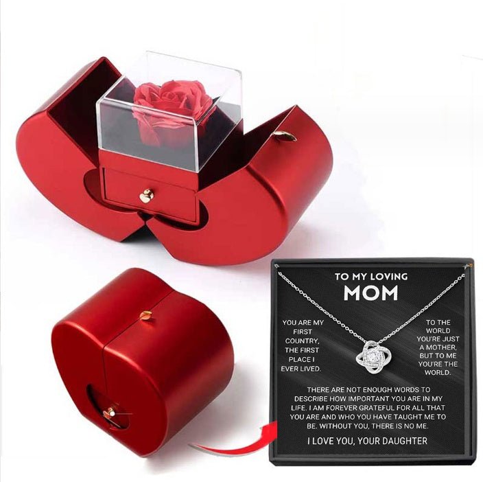 Eternal Rose Jewelry Box – Necklace Gift Set | VISM Australia Family Store