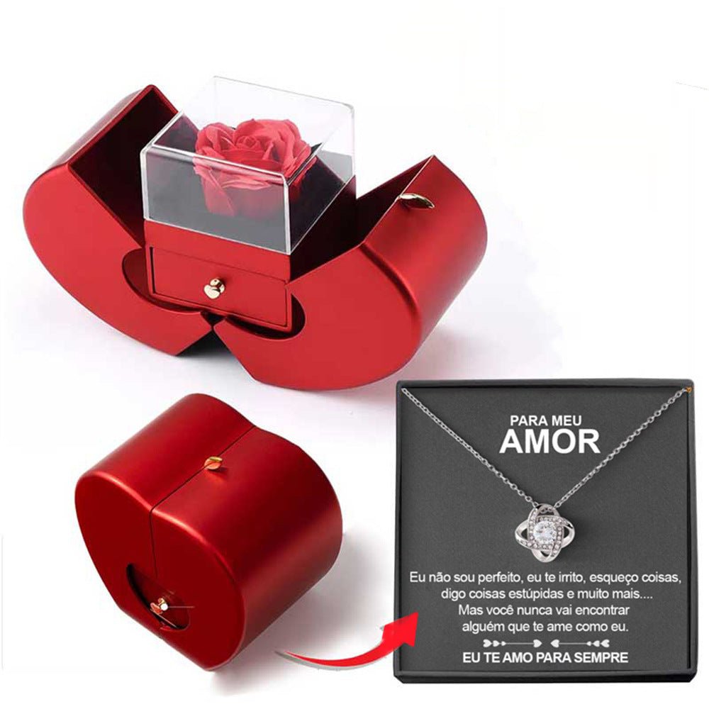 Eternal Rose Jewelry Box – Necklace Gift Set | VISM Australia Family Store