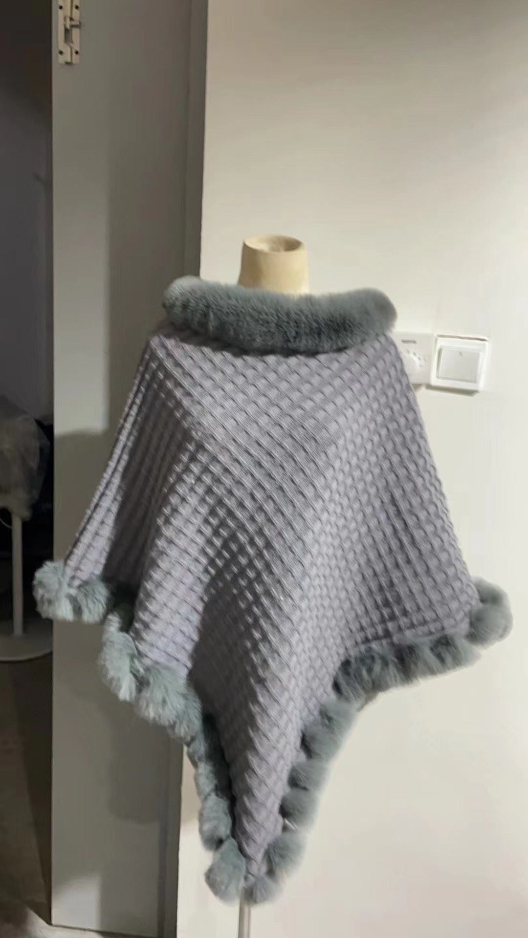 Faux Fur Shawl Cape | VISM Australia Family Store