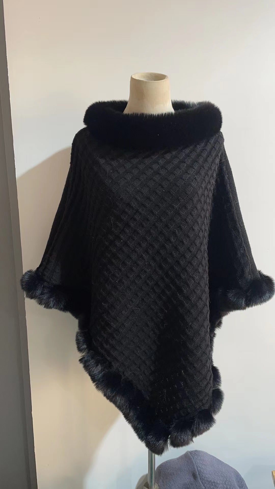 Faux Fur Shawl Cape | VISM Australia Family Store