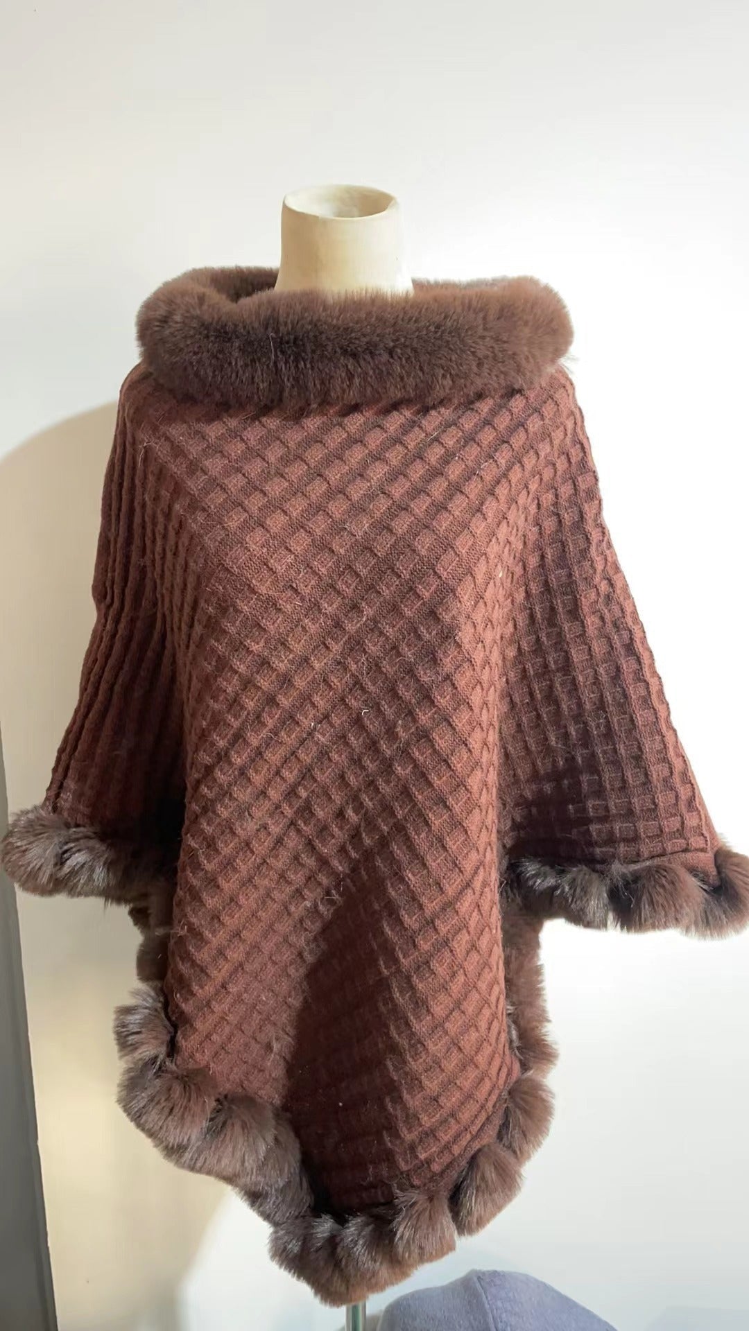 Faux Fur Shawl Cape | VISM Australia Family Store