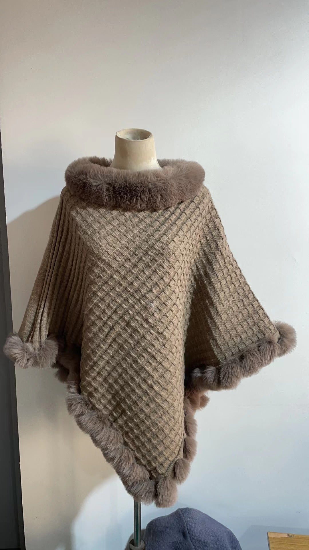 Faux Fur Shawl Cape | VISM Australia Family Store