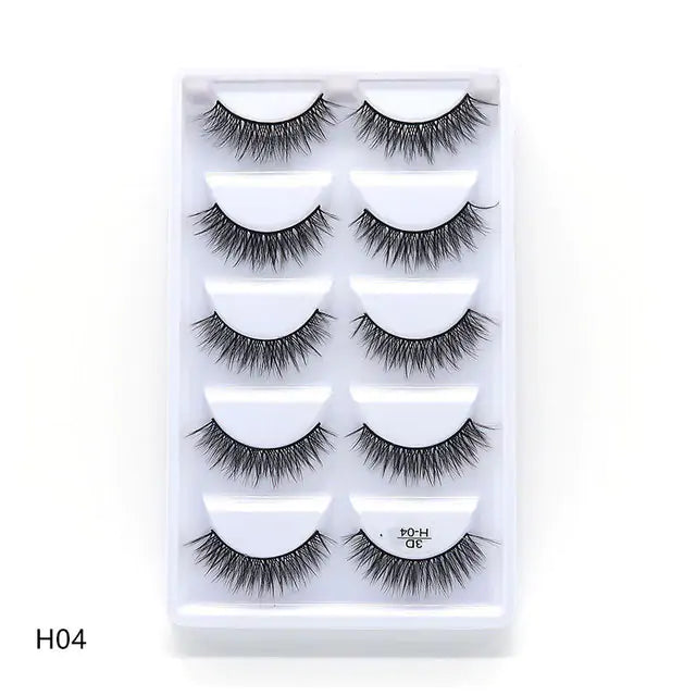 5 Pairs of 3D Mink Eyelashes