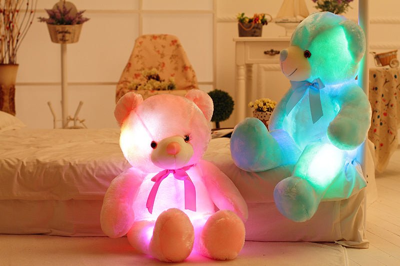 LED Glowing Teddy Bear – Soft Plush Toy for Kids | VISM Australia Family Store