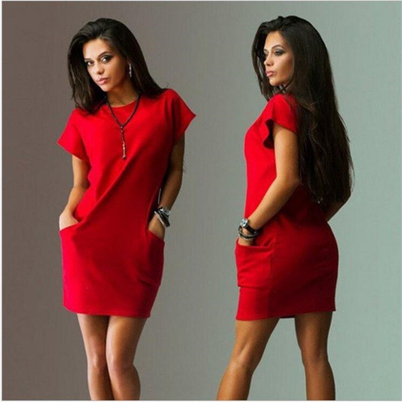 T-Shirt Dress with Pockets | VISM Australia Family Store