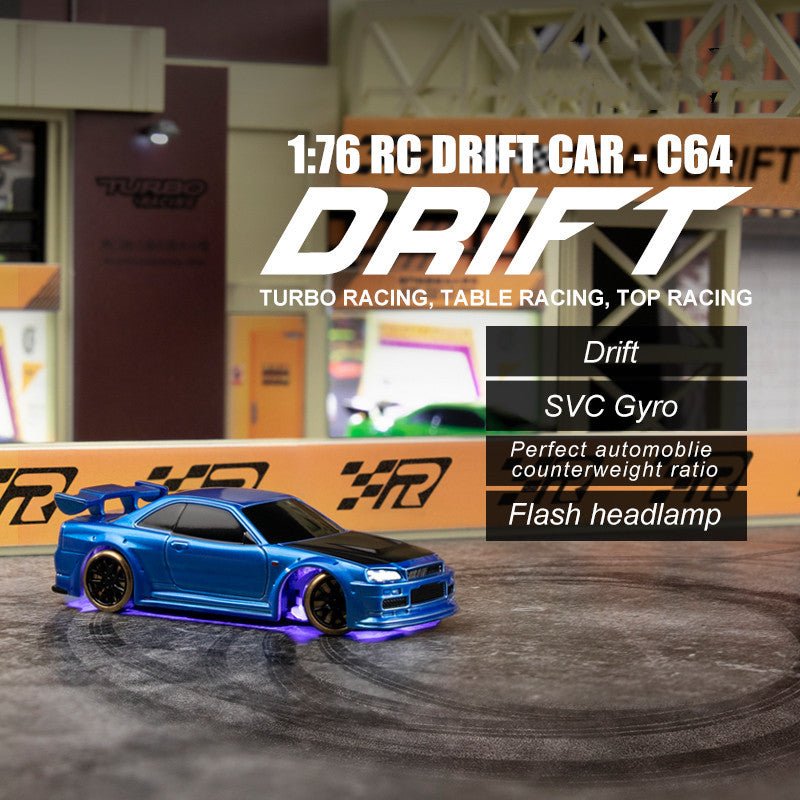 Turbo Racing C64 1vs76 RC Drift Car with Gyro RTR | VISM Australia Family Store