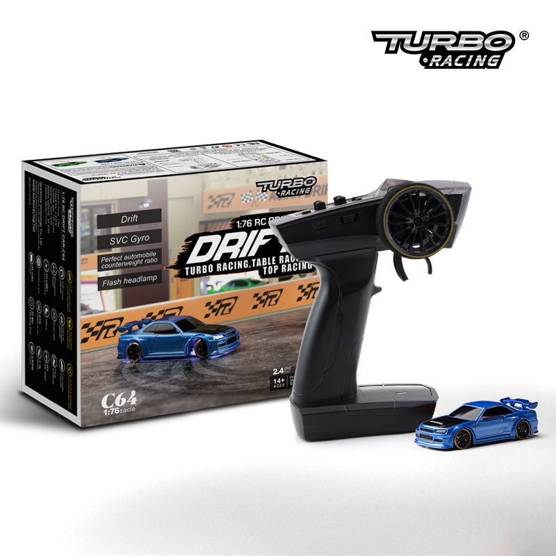 Turbo Racing C64 1vs76 RC Drift Car with Gyro RTR | VISM Australia Family Store