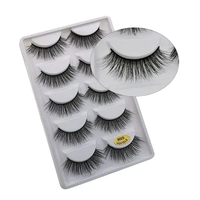 5 Pairs of 3D Mink Eyelashes