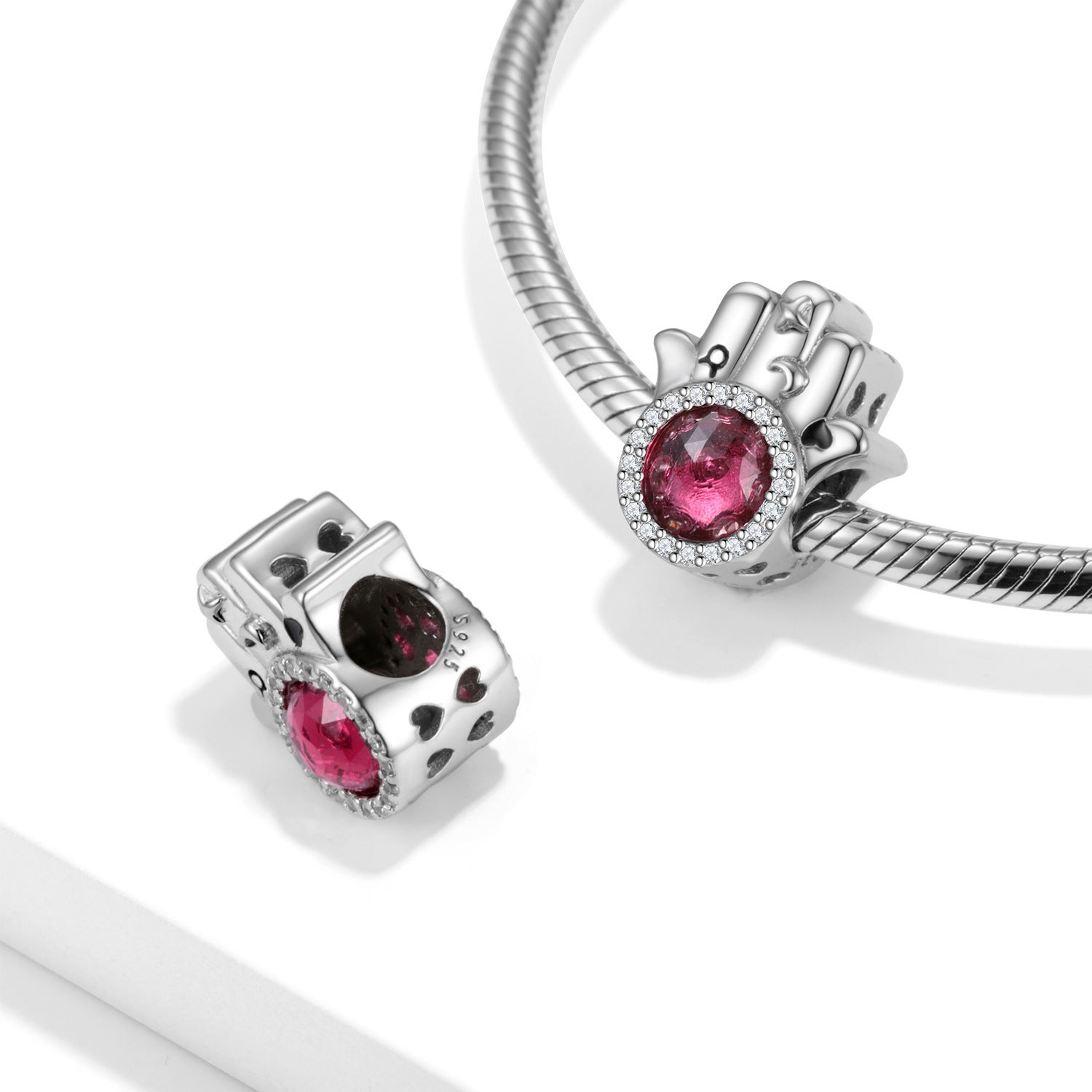 925 Sterling Silver Oxide Bracelet DIY Accessories Beads