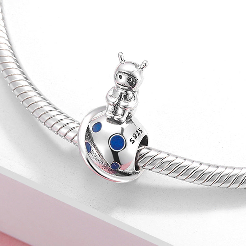 925 Silver Kids Astronaut Bead Charm