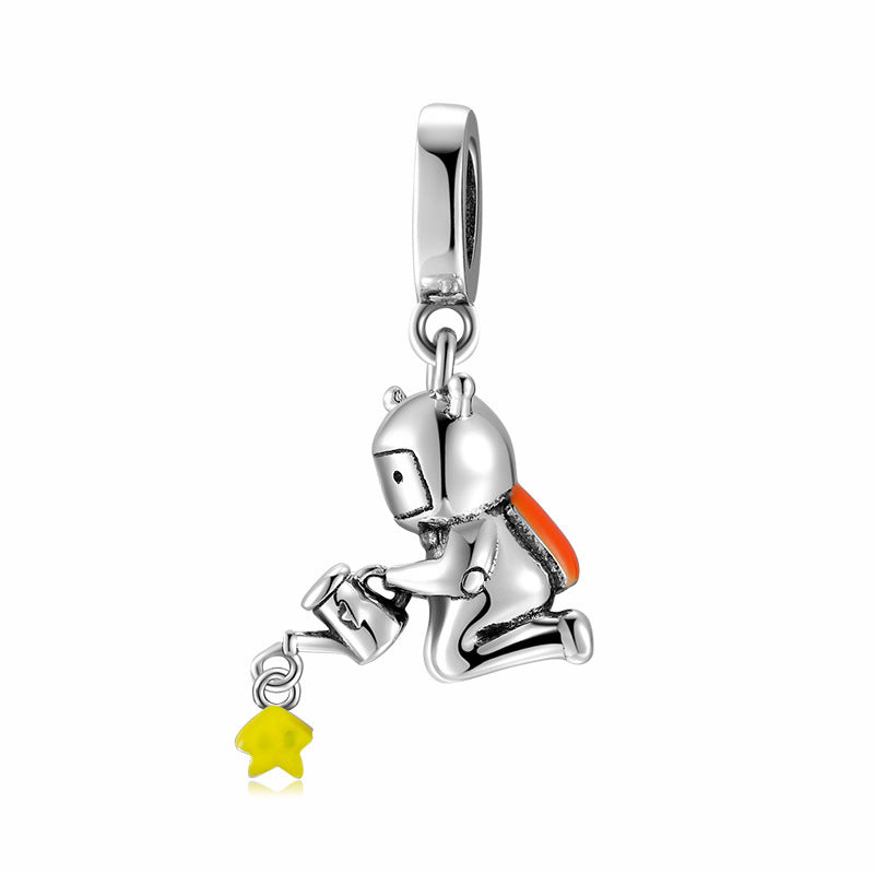 925 Silver Kids Astronaut Bead Charm