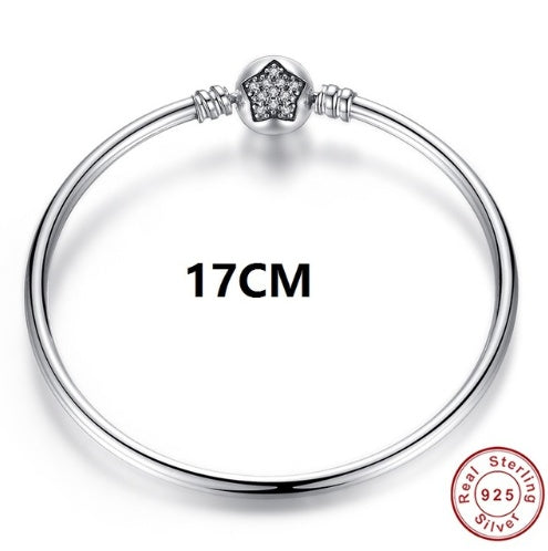 925 Silver Luxury Charm Chain Bracelet.