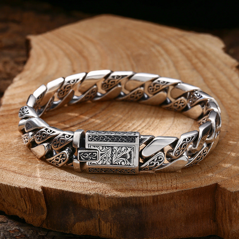 925 Silver Tangcao Cuban Bracelet