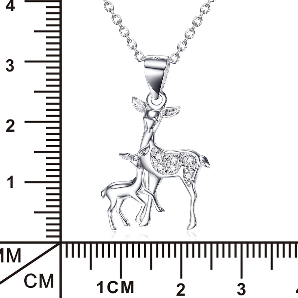 925 Silver Fawn Pendant Necklace