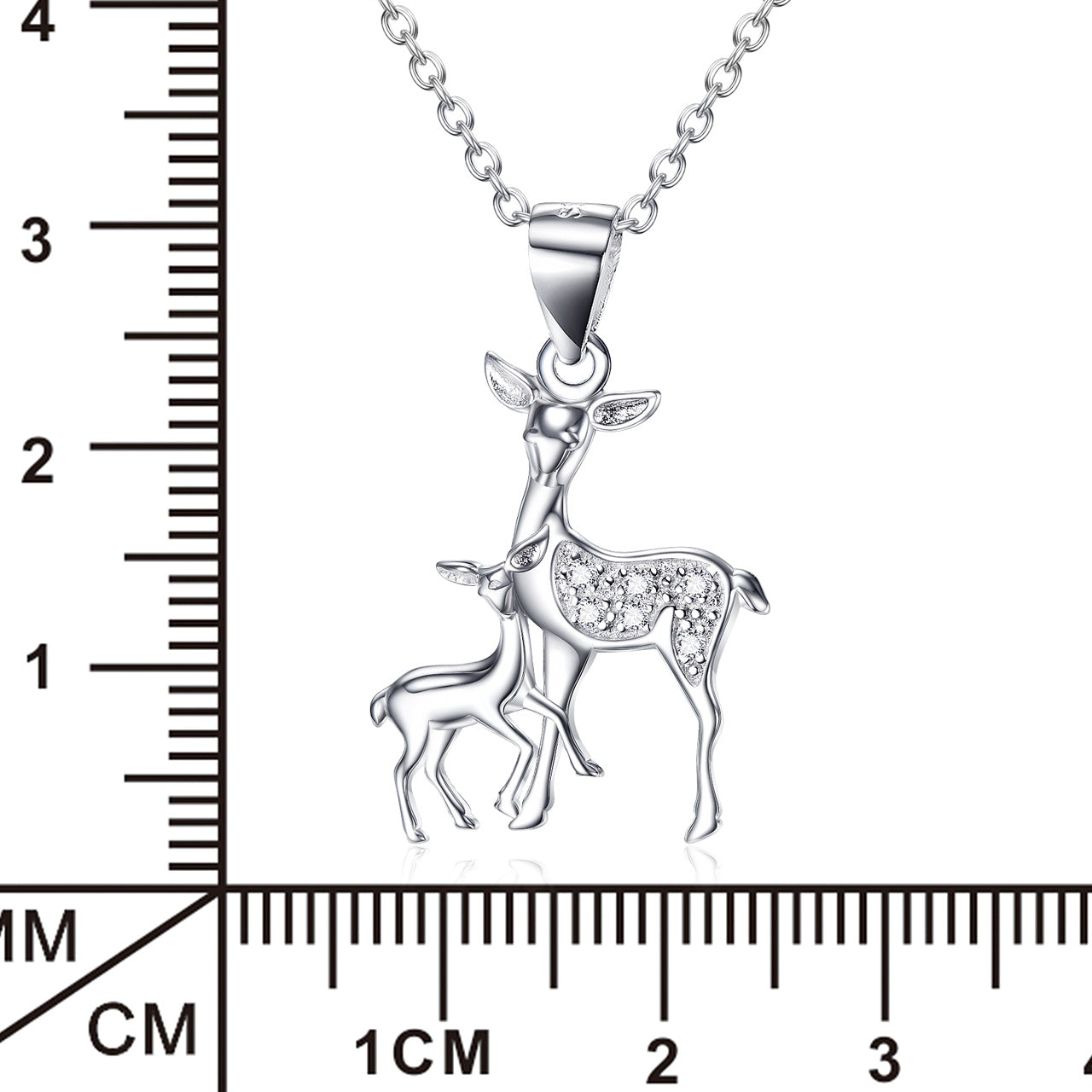 925 Silver Fawn Pendant Necklace