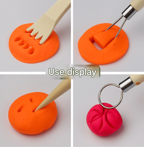 32 - Piece Pottery Tool Set with Cloth Bag - DIY Clay Sculpting Kit for Kids - VISM