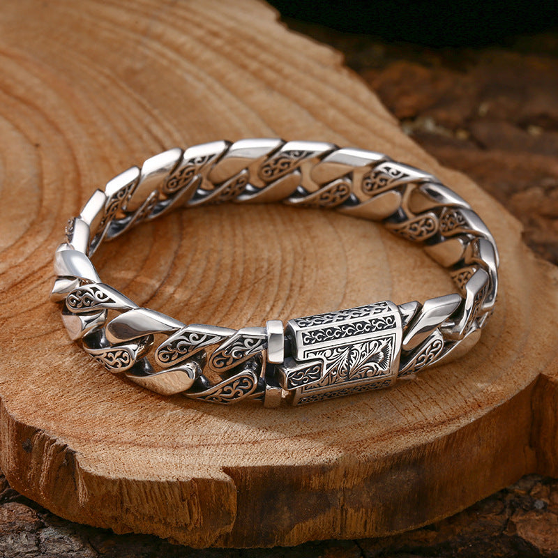 925 Silver Tangcao Cuban Bracelet
