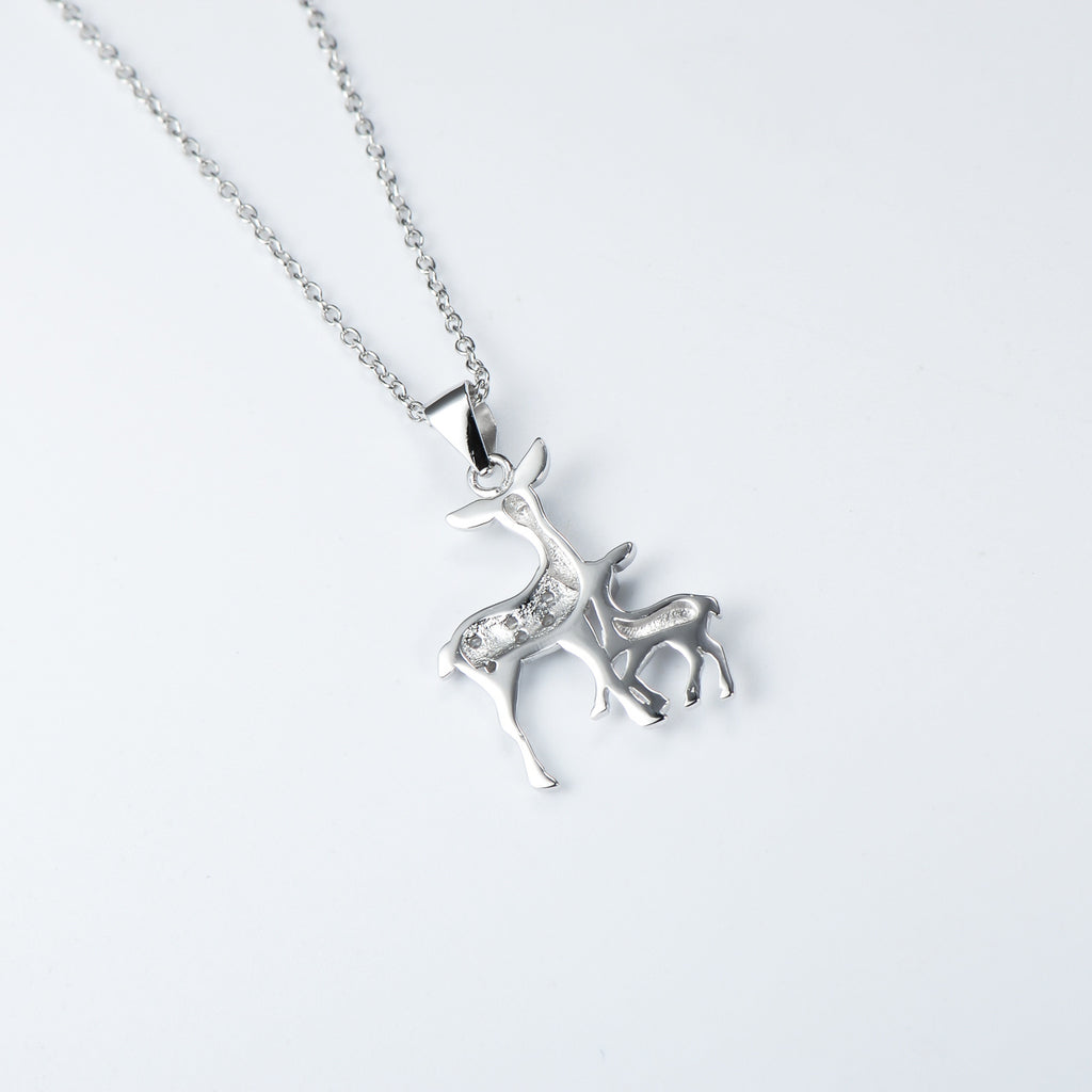 925 Silver Fawn Pendant Necklace