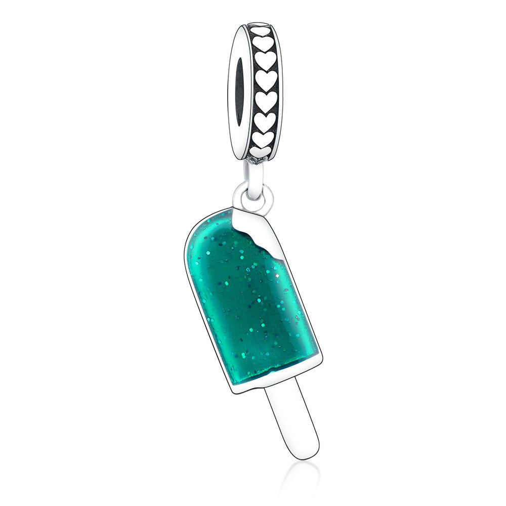 925 Silver Popsicle Pendant Bead Bracelet.