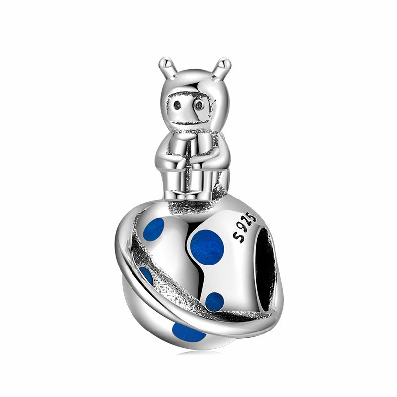 925 Silver Kids Astronaut Bead Charm