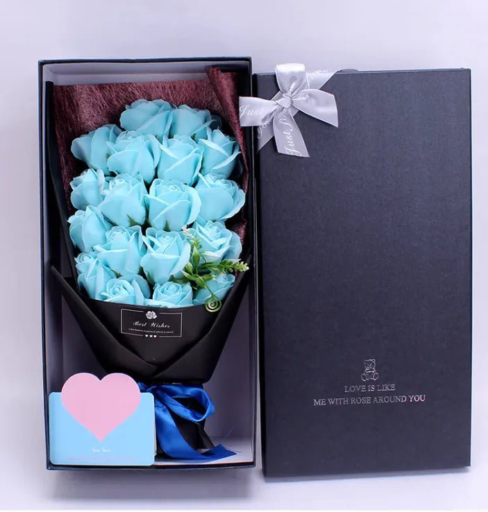 Elegant Soap Rose Bouquet Gift Box