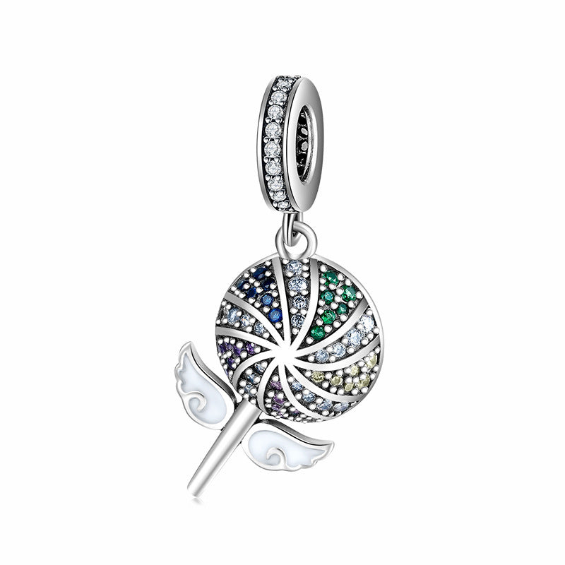 925 Silver Color Drop Pendants