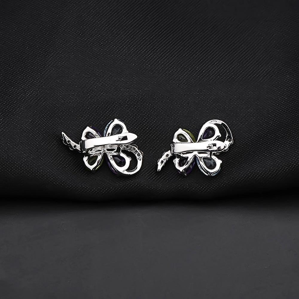 925 Silver Butterfly-shaped Earrings