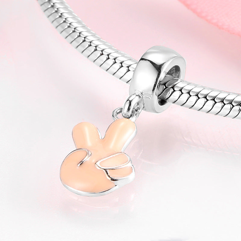 925 Silver Color Drop Pendants