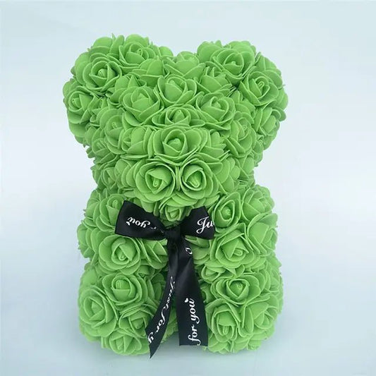Elegant Rose Bear: Timeless Gift of Love