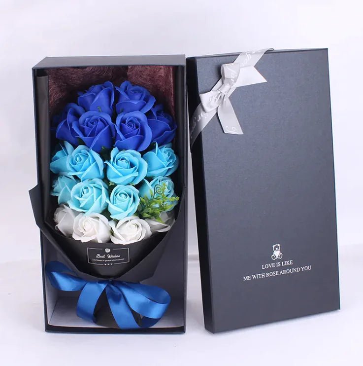 Elegant Soap Rose Bouquet Gift Box