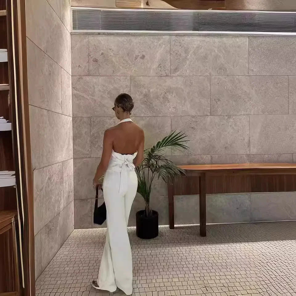 Backless Sling Top & Trousers Set