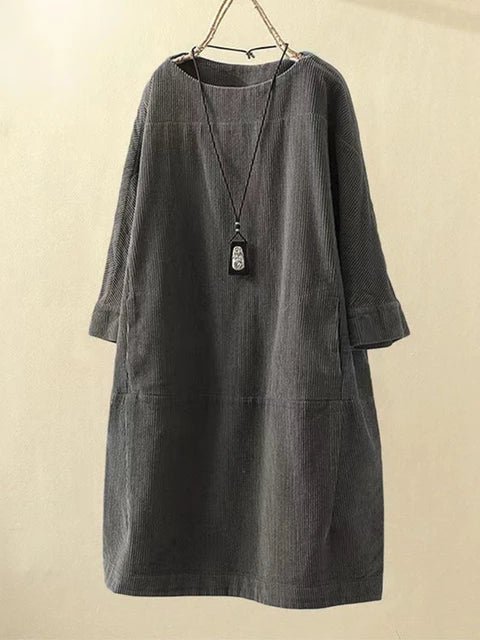 Stylish Corduroy Oversized Dress for Women