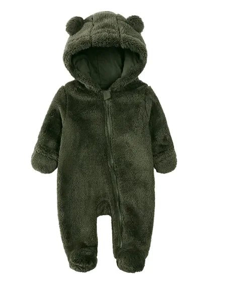 Cozy Flannel One-Piece Romper for Babies