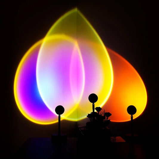 Sunset Glow Lamp: USB-Powered Colorful Atmosphere Night Light
