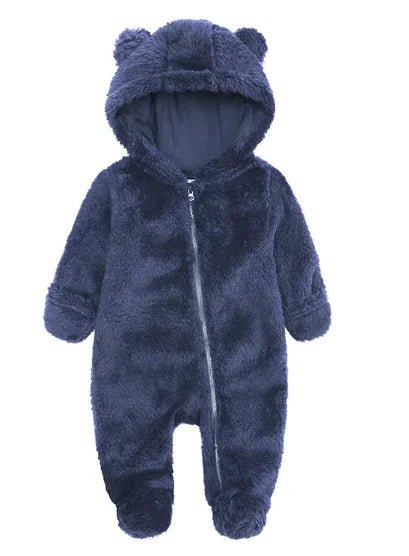 Cozy Flannel One-Piece Romper for Babies