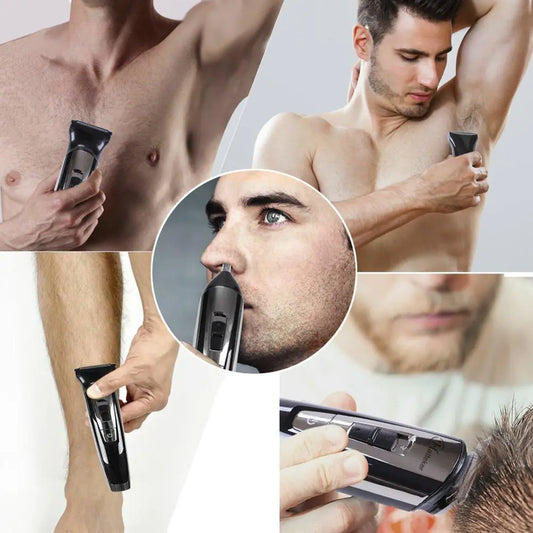5-in-1 Rechargeable Electric Shaver for Versatile Grooming